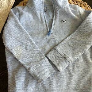Vineyard Vines Sky Blue Half-Zip Sweater